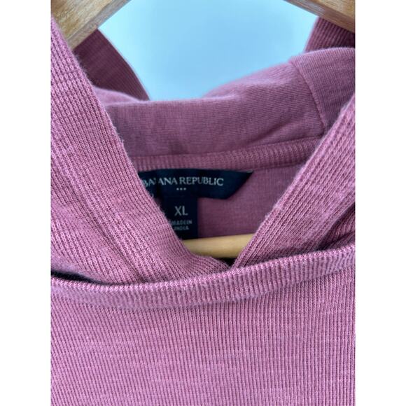 Banana Republic Factory Double Knit‎ XLarge Velvet Rose Hoodie - Picture 3 of 10